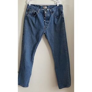 Men's Levi's 501 Straight Leg Denim Jeans 38X34 (waist measures 36)